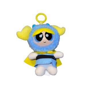 HUGKIS Plush Bubbles Keychain Powerpuff Girls Blind Box Cloak Doll NWOT
